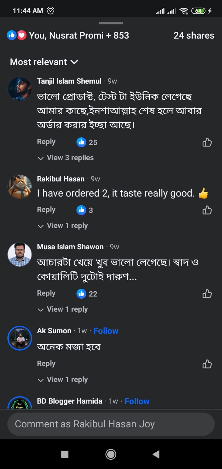 Customer review